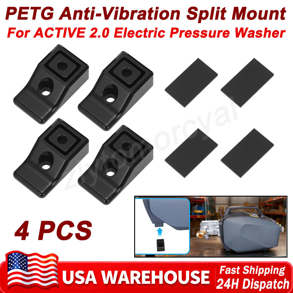 4 PCS PETG Anti Vibration Split Mounts For ACTIVE 2.0 Electric Pressure Washer