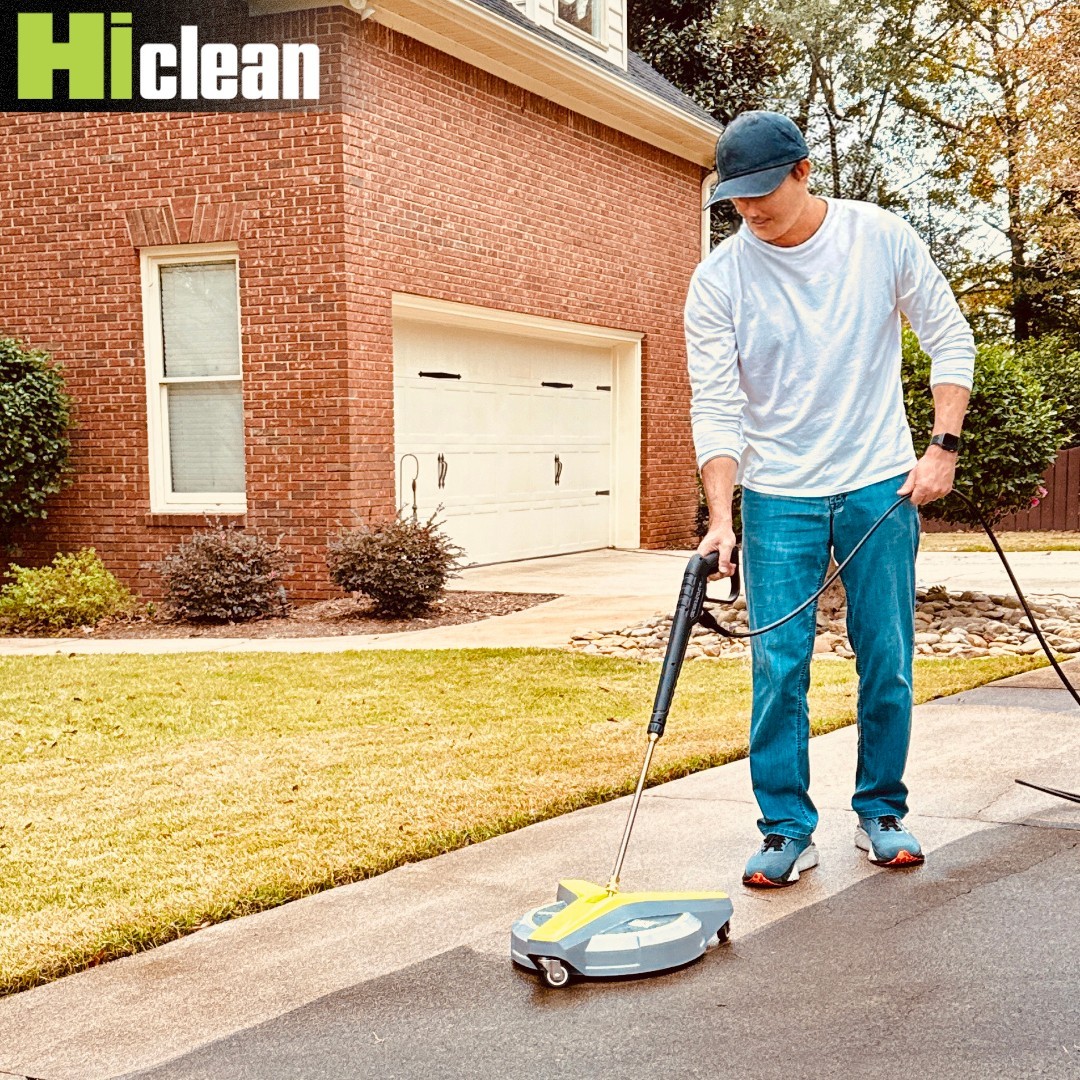 Hiclean 15” Pressure Washer Surface Cleaner with 3 Caster Wheels – 3400 Max PSI