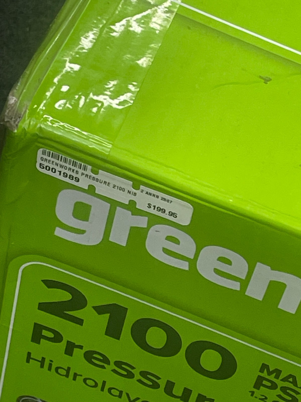 Greenworks 2100 PSI 1.2 GPM Electric Pressure Washer 25Ft Hose 35Ft GPW2100