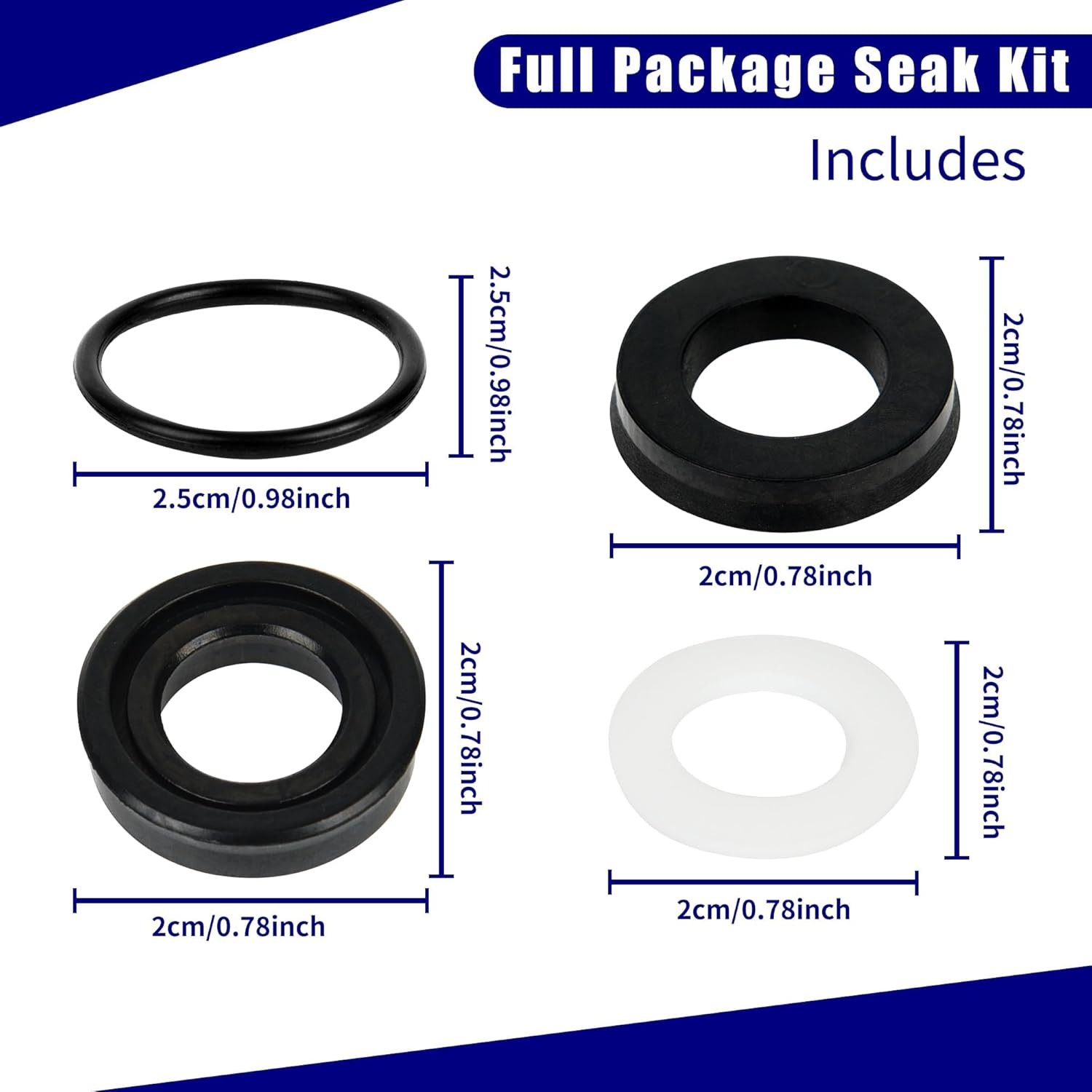 Pressure Washer Pump Seal Kit Replacement for Simpson Cleaning 510005 Seal Kit