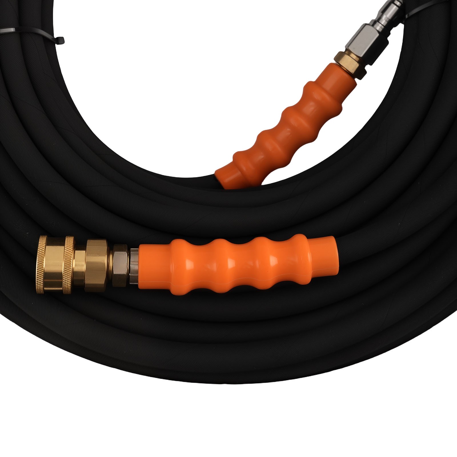 150FT 1/4″ 4200PSI Pressure Washer Hose Steel Wire Braided Hot Cold Water Rated