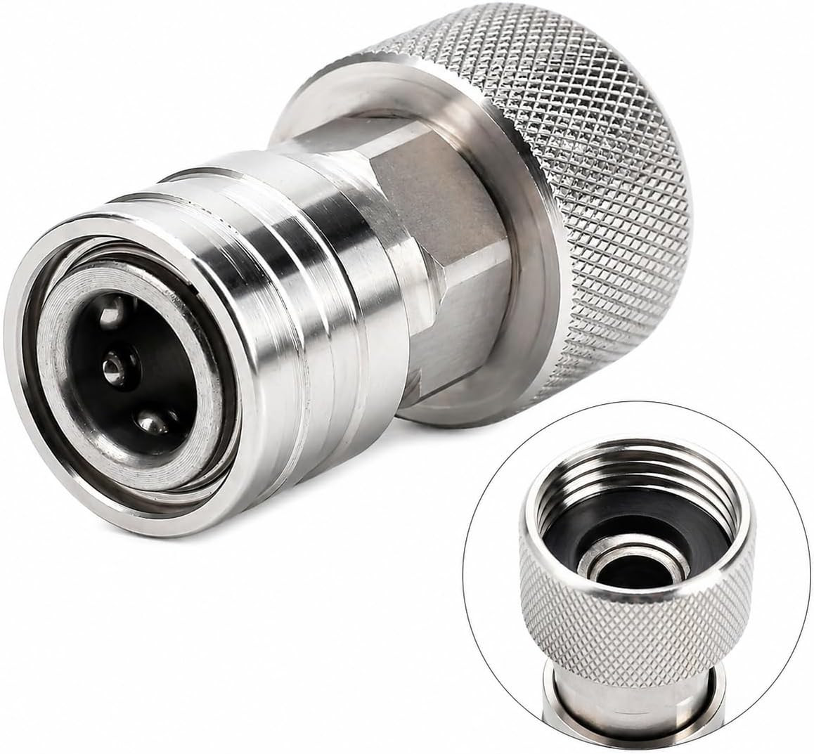 Garden Hose to Pressure Washer Adapter, 3/4″ GHT to 1/4″ Quick Connect, Hose