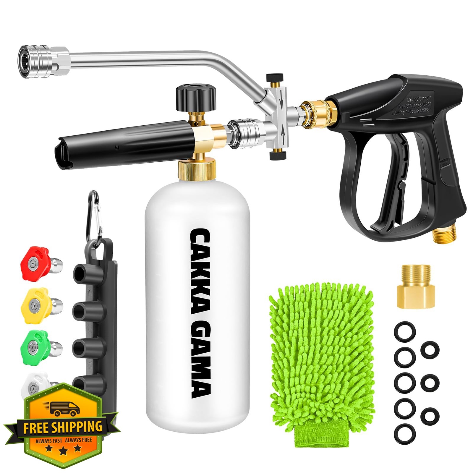 CAKKAGAMA Foam Cannon 9-Piece Set