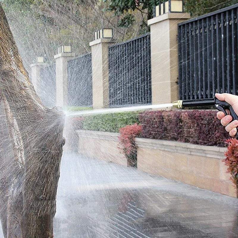High Pressure Water Gun – 360° Rotating Nozzle, American Thread for Car & Patio