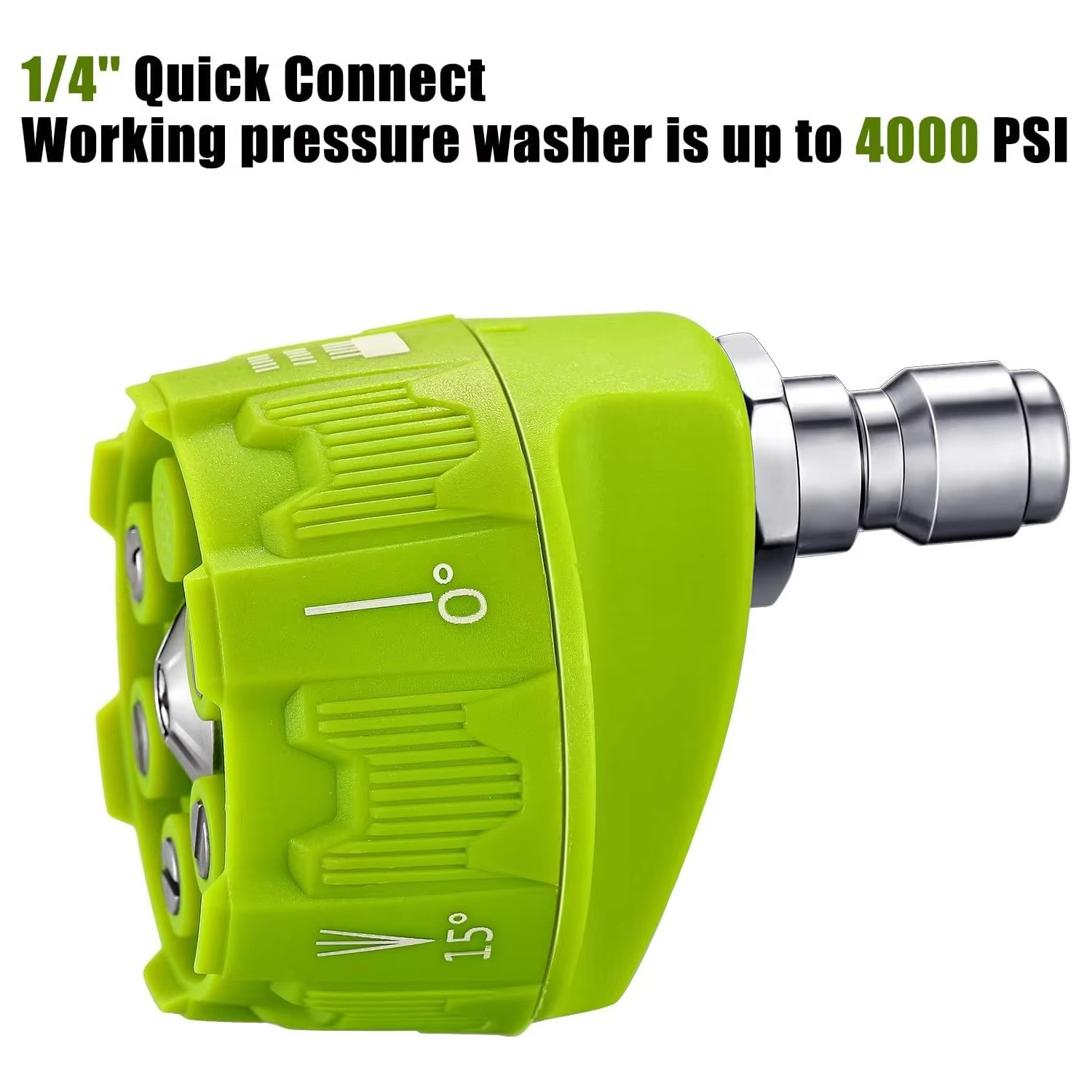 1Pc High Pressure Washer Nozzle Tips 6-in-1 Adjustable for Power Washer 1/4 Inch