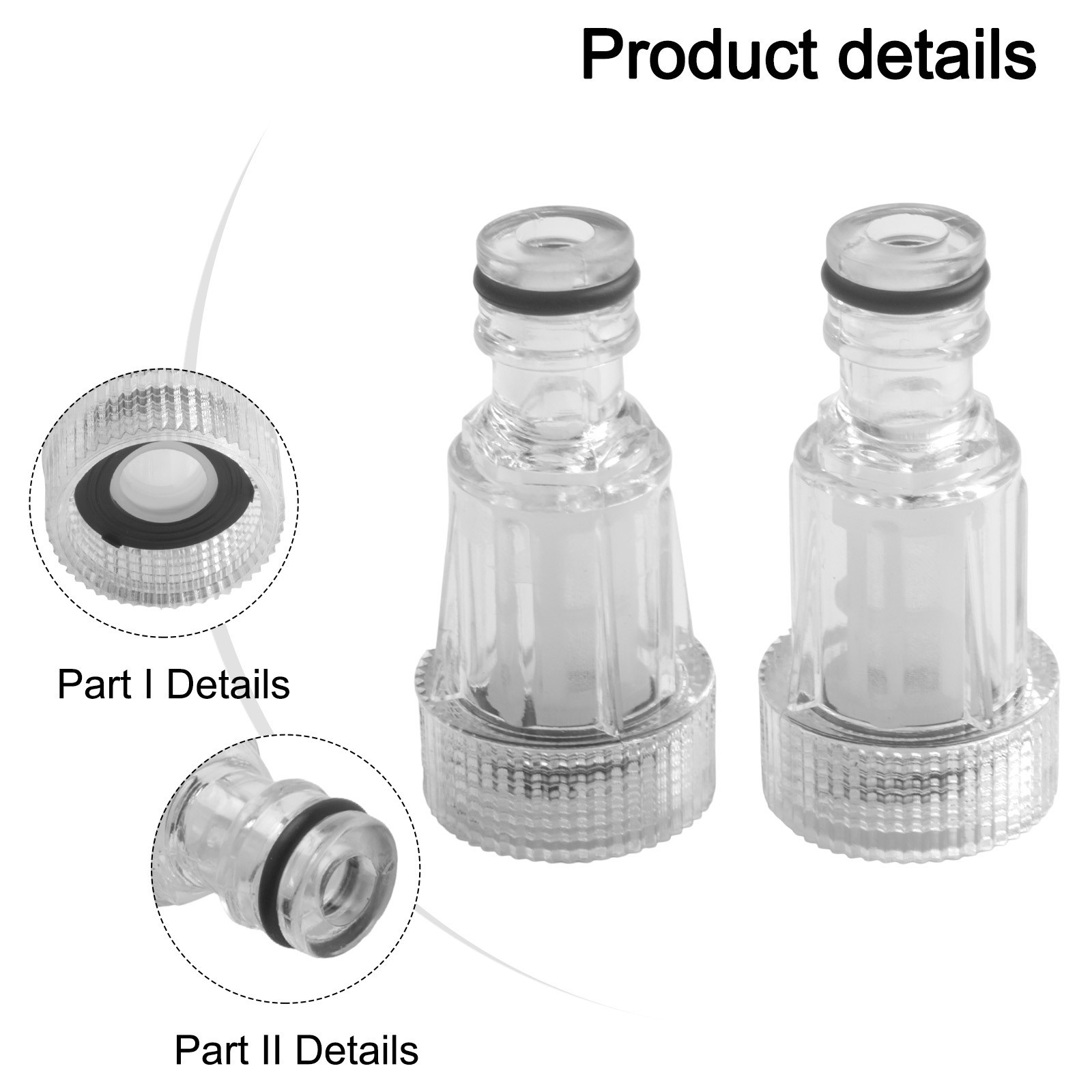 Plastic Car Pressure Washer Machine Water Filters Kit For K2-K7 Series