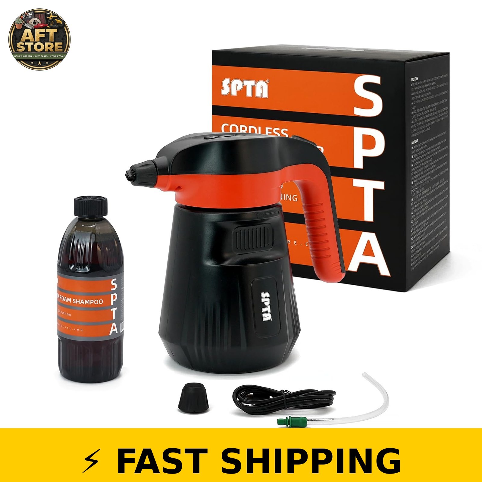 SPTA 2.25L Electric Foam Sprayer for Car Wash with Shampoo