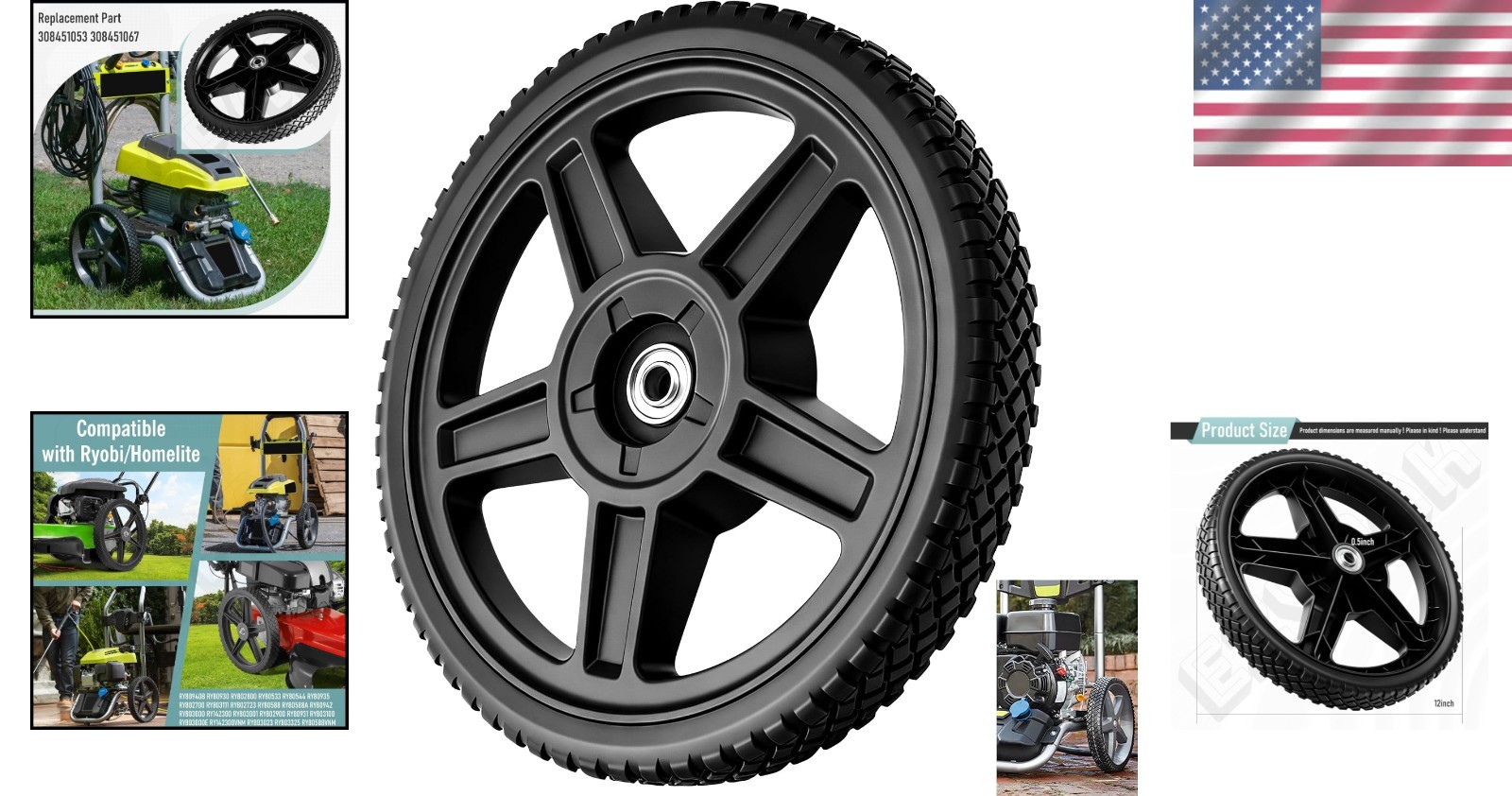 Ryobi/Homelite RY802800Mfg UT80993F Washer Wheel Replacement