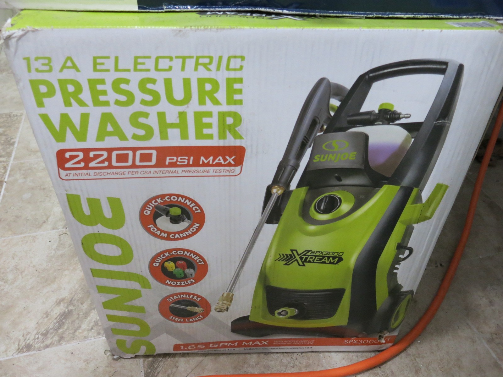 Sun Joe 2200 PSI Electric Powered Pressure Washer, 1.2 GPM Power Cleaner