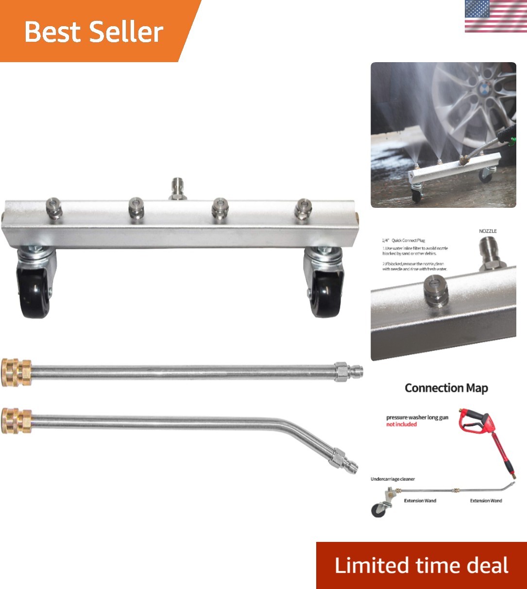 Advanced Pressure Washer Undercarriage Cleaner – 4000 PSI for Ultimate Cleaning