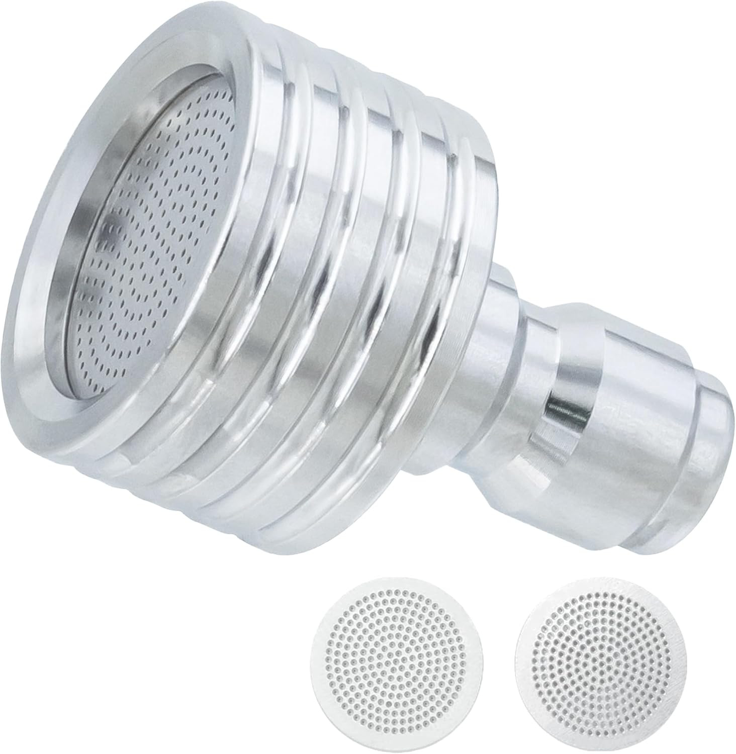 Stainless Steel Pressure Washer Nozzle with Quick Connect and Multiple Spray Hol