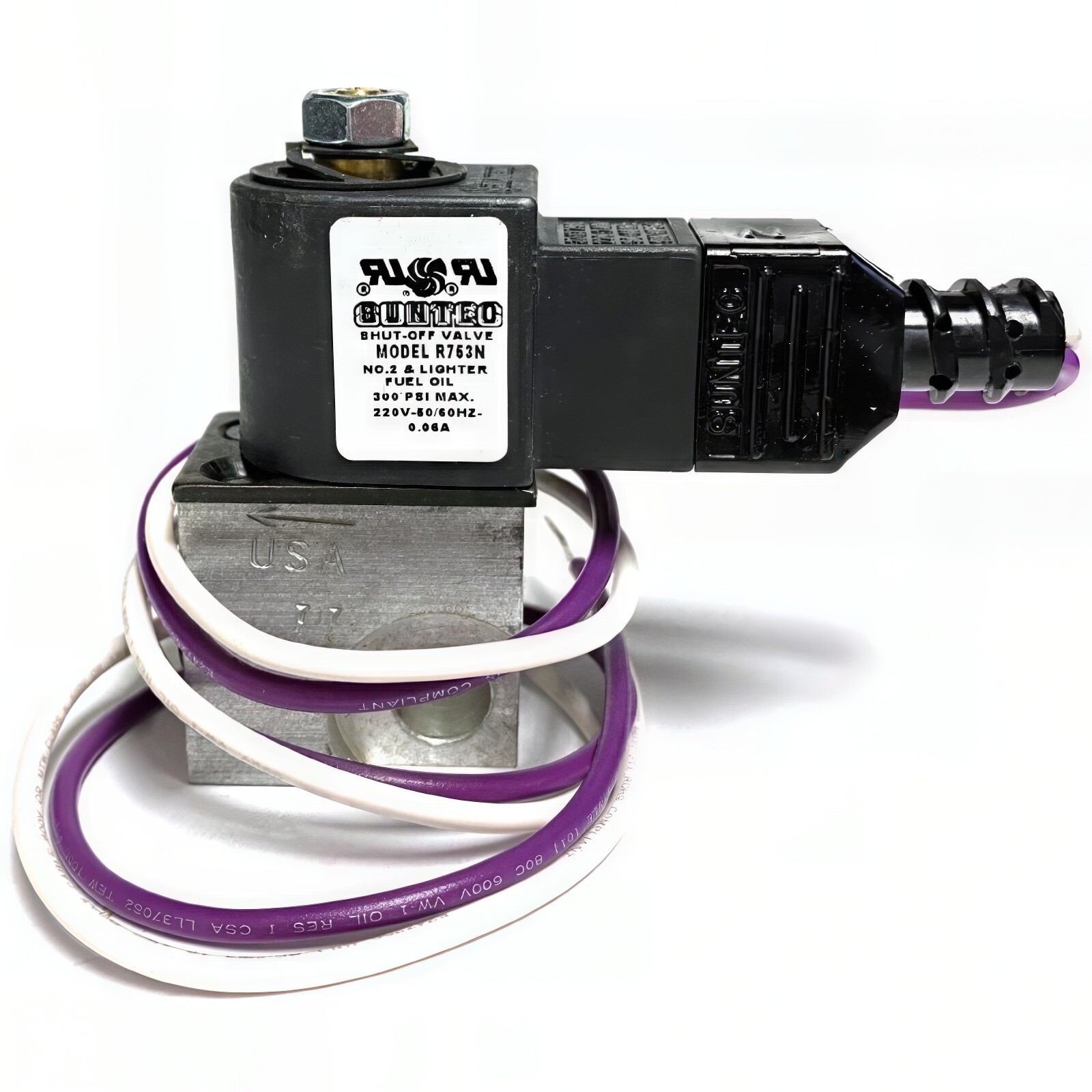 Suntec Fuel Solenoid Valve, 220-240V Black