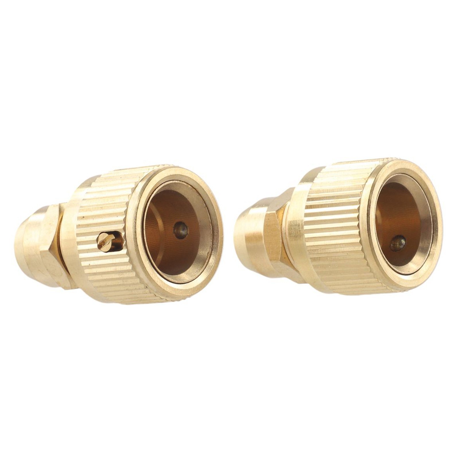 Expandable Hose Repair Adaptor 2 Pack Brass Connectors for 3/8 Inch Hoses