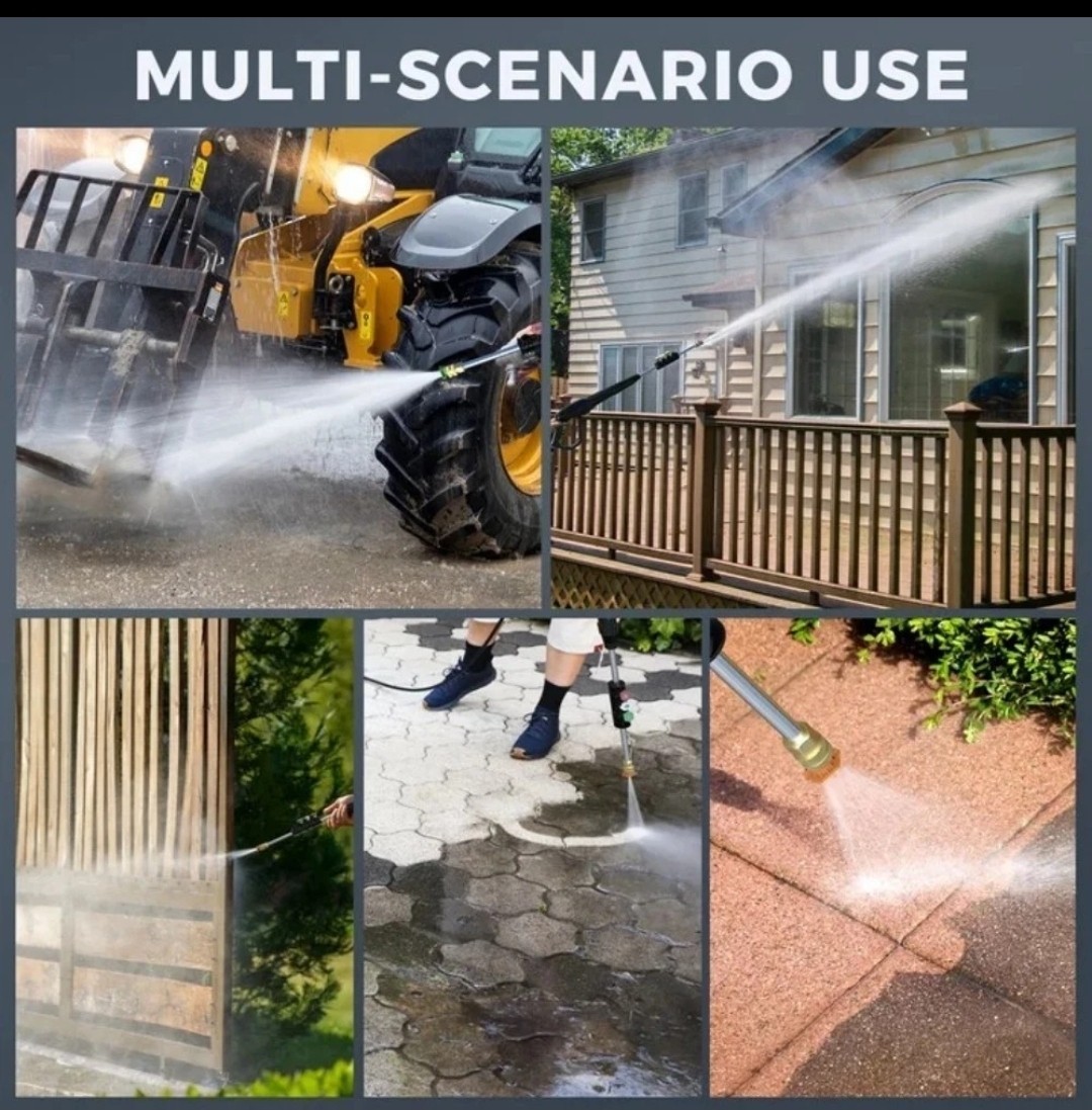 5000PSI Electric Pressure Washer Max 3.0GPM Portable Power Washer 4 Quick Nozzle