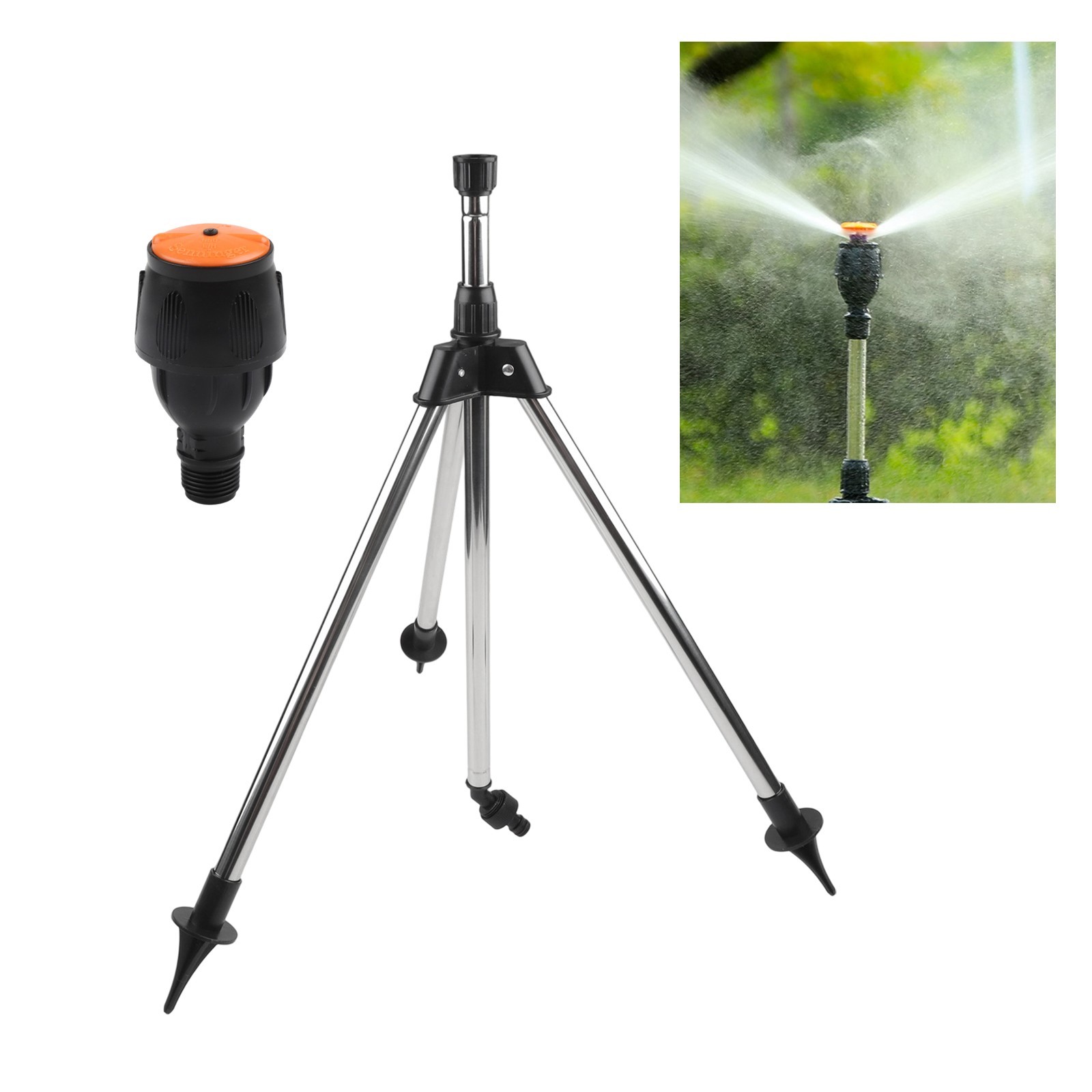 Easy to Use Stainless Steel Garden Sprinkler for Convenient Irrigation