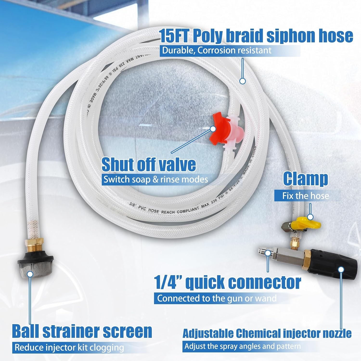 Stainless Steel Downstream Injector for Cleaner Surfaces