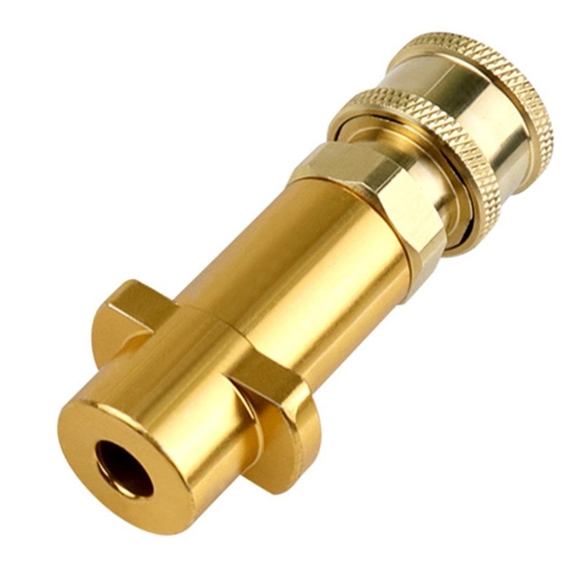 Pressure Washer Brass Adapter for Pressure Washer Foams Pots 1/4Inch Interfaces