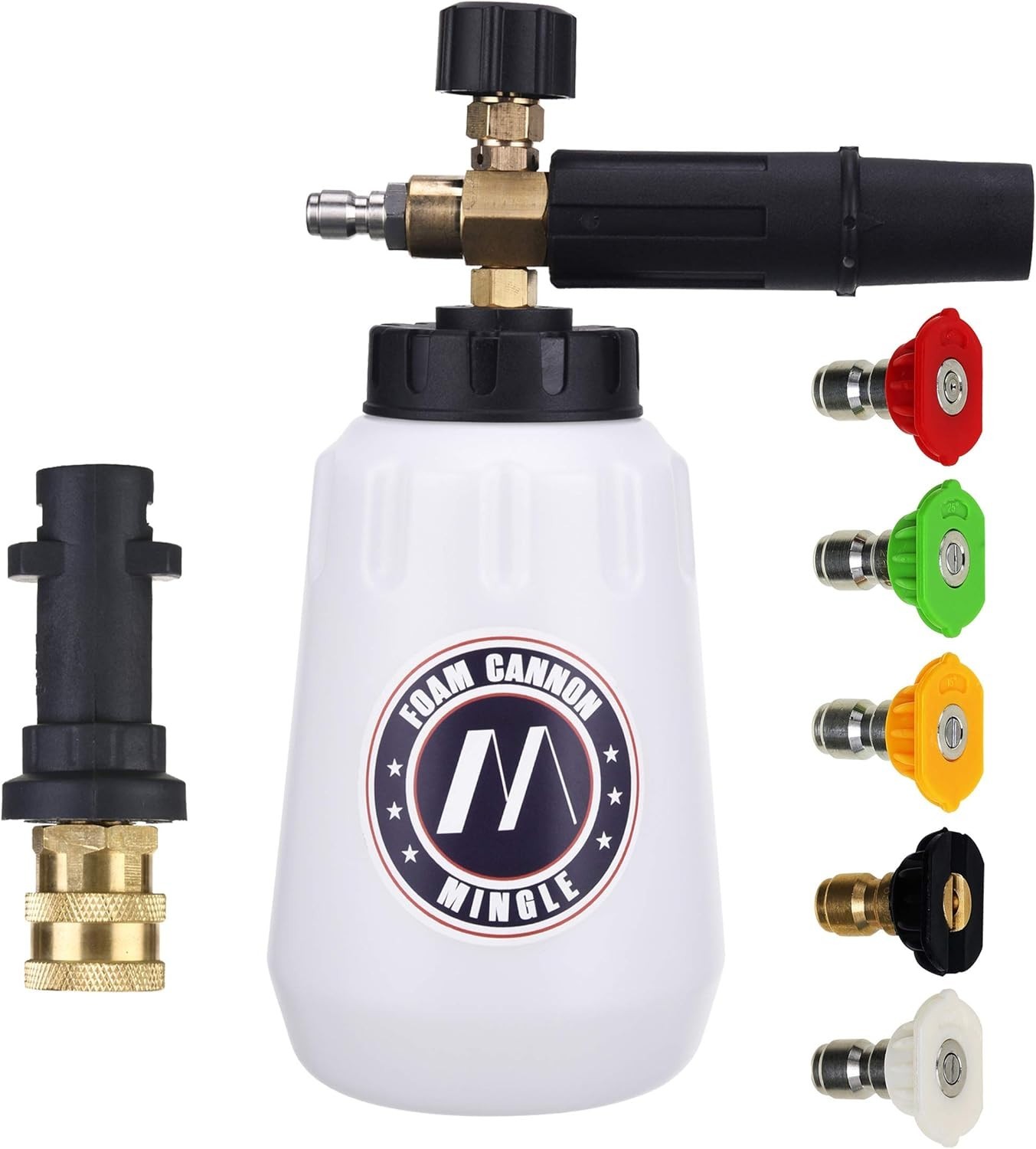 Foam Cannon, Compatible with Karcher K2, K3, K4, K5, K6, K7 Pressure Washer, wit