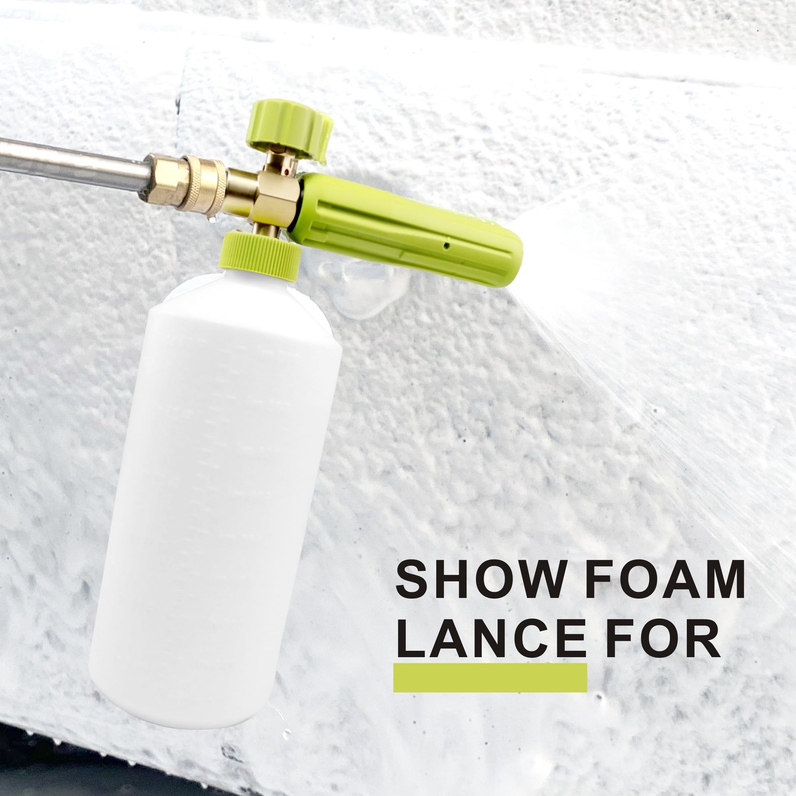 Foam Cannon 1 L Bottle Car Wash Snow Foam Lance with 1/4″ Quick Connector Pre…