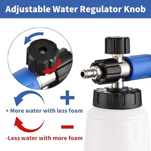Foam Cannon for Pressure Washer with Dual Connector White FoamCannon Kits
