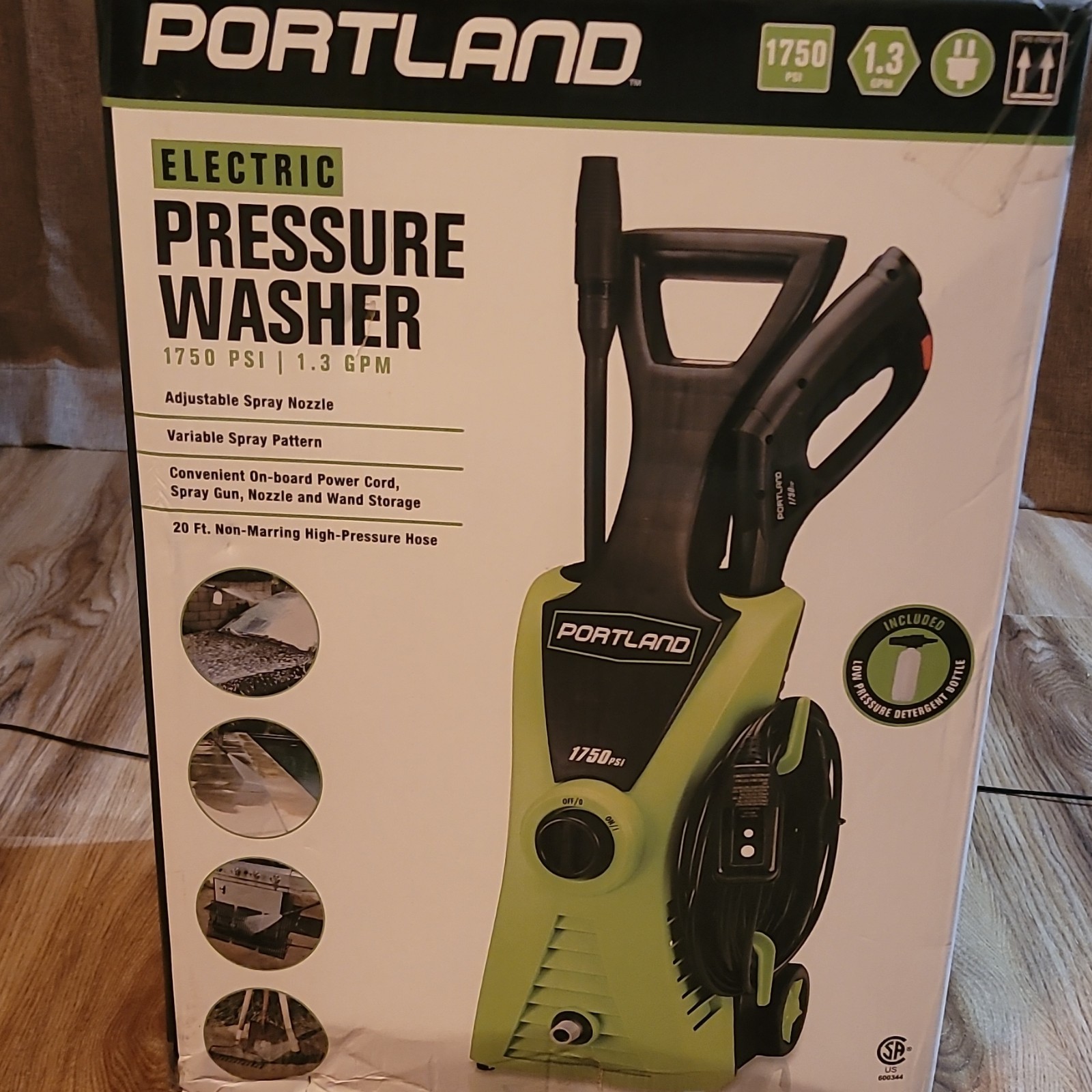 Portland 63254 Electric Pressure Washer 1750 PSI 1.3 GPM w/ Hose & Gun