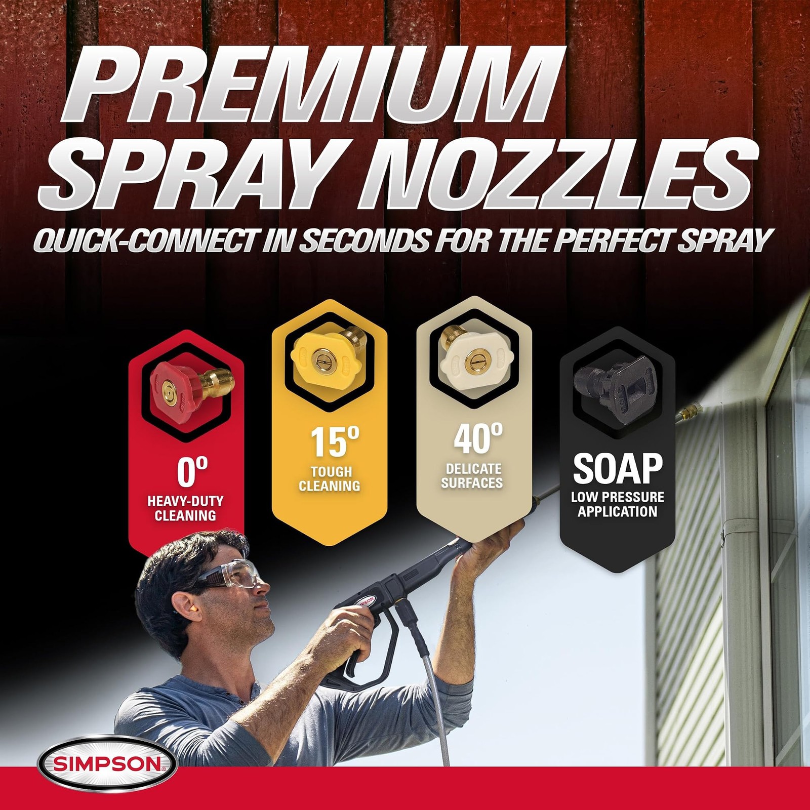 Simpson 3400 PSI Gas Pressure Washer and 15-Inch Surface Cleaner, 2.5 GPM Res…