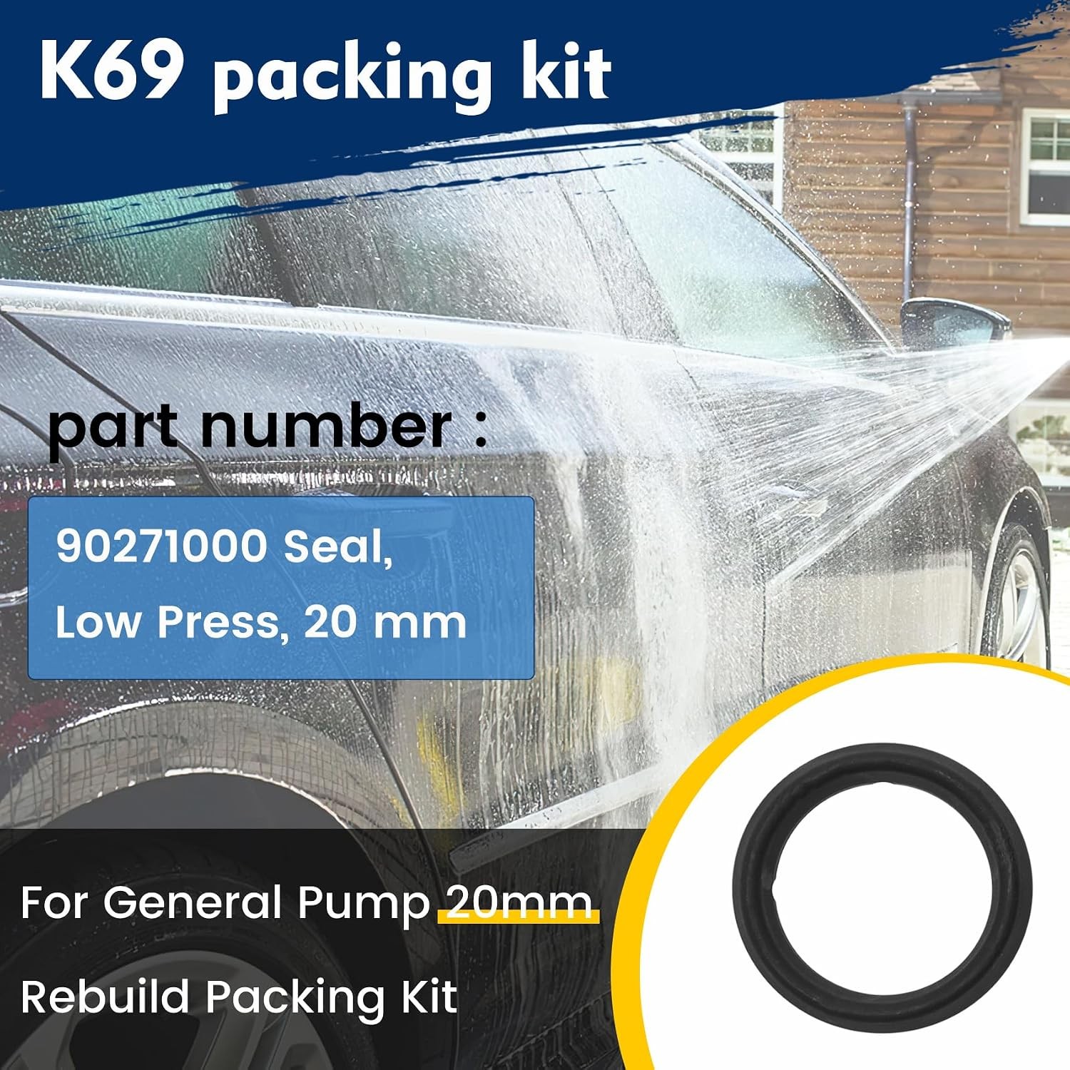 General Pump Rebuild 20mm Kit Kit 69 For General Pump T1011 T2031 T9211 TS2021