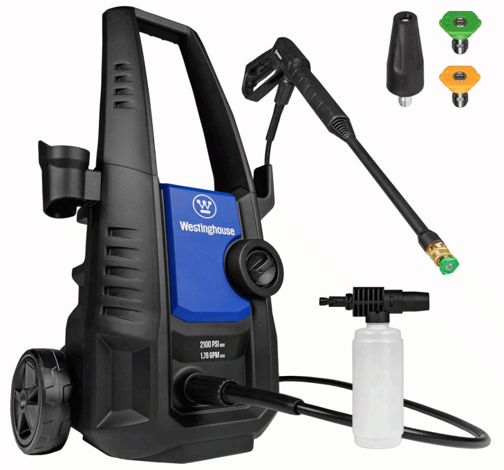 Westinghouse ePX3050 Pressure Washer 2100 PSI 1.76 GPM Foam Cannon Turbo