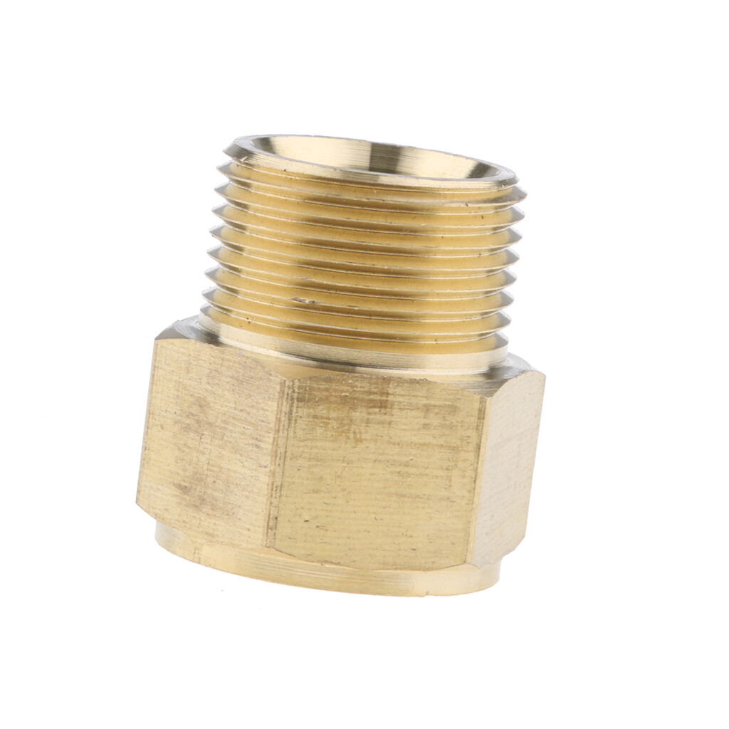 GOLD PRESSURE WASHER SCREW HOSE CONNECTOR FITTING ADAPTER 22MM x22MM