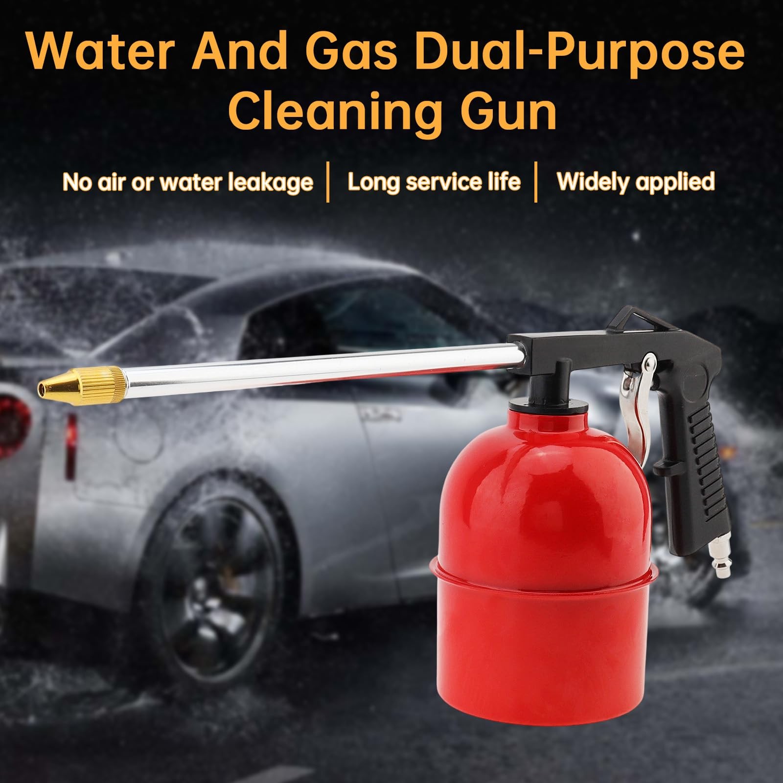 Pneumatic Cleaning Spray , 6mm Nozzle & 750ml Aluminum Cup, 1/4″ 7.5 mm Quick…