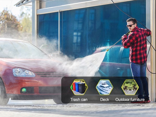 4200 PSI Electric Pressure Washer with 2.8GPM With 25FT Hose for car,home,yard