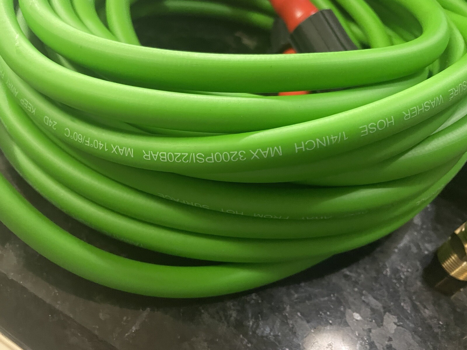 YAMATIC High Pressure Washer Hose 50 Foot 1/4 3200PSI M22-14mm X 3/8” Adapters