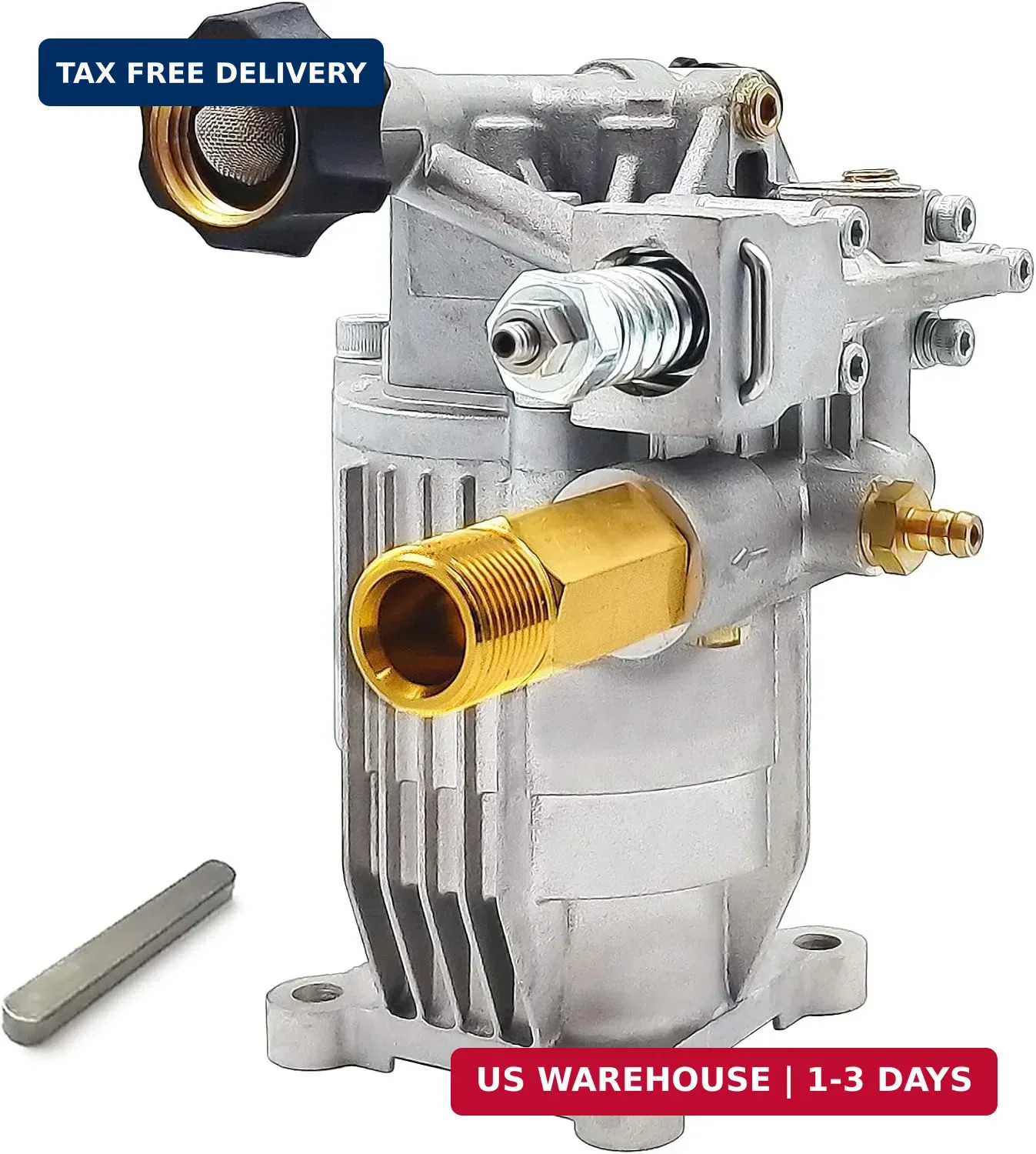 2400-2800PSI Pressure Washer Replacement Pump, 3/4″ Shaft Horizontal Pressure Pu