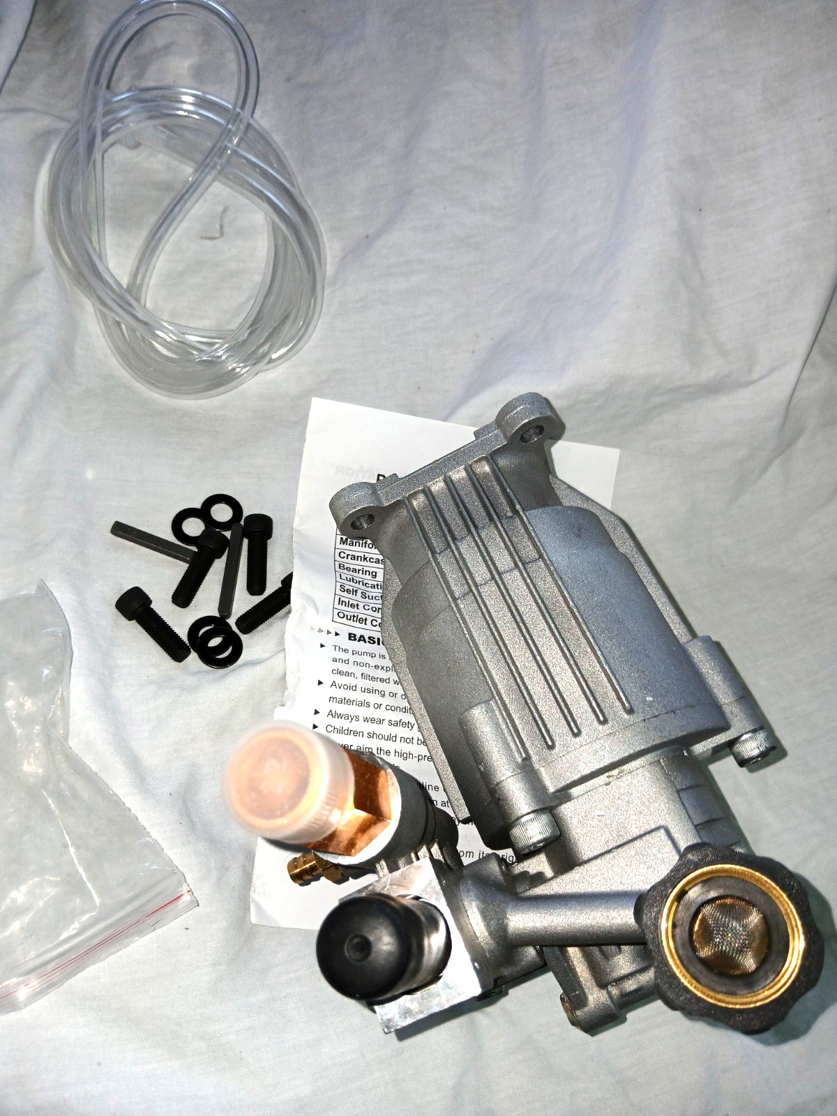 Biswing Horizontal Pressure Washer Pump 3/4″ Shaft Axial 3400 PSI 2.5 GPM 6.5-7H