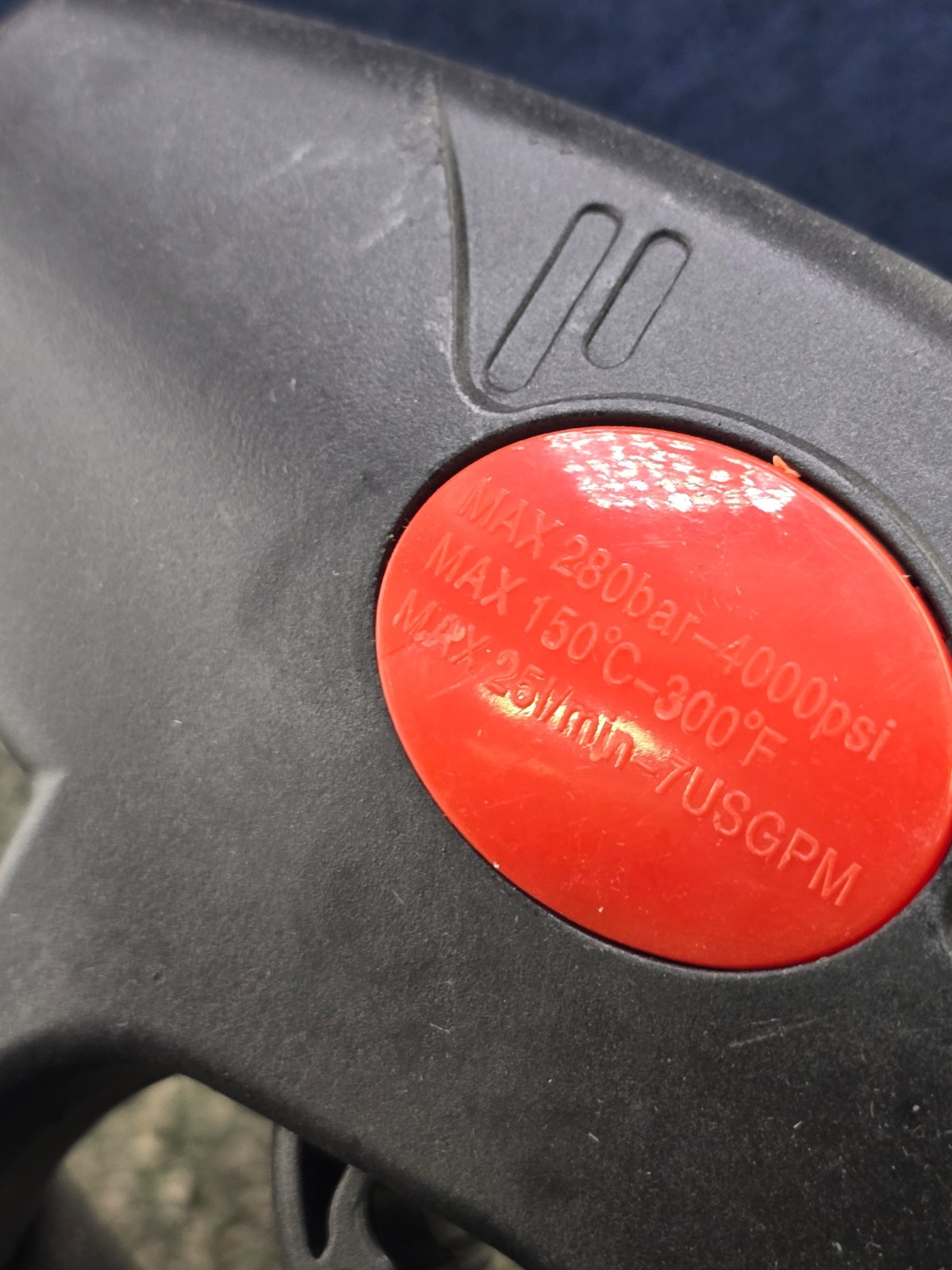 High-Pressure Washer Trigger Handle – Max 280bar-4000 psi, 7 usgpm, 150°C-300°F