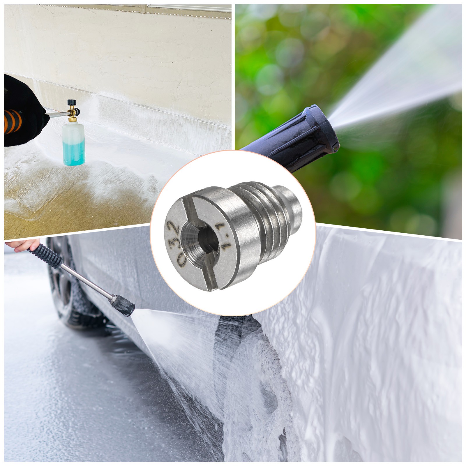 4-Set Foam Hole, Steel Tip 1.1mm to Create Foam