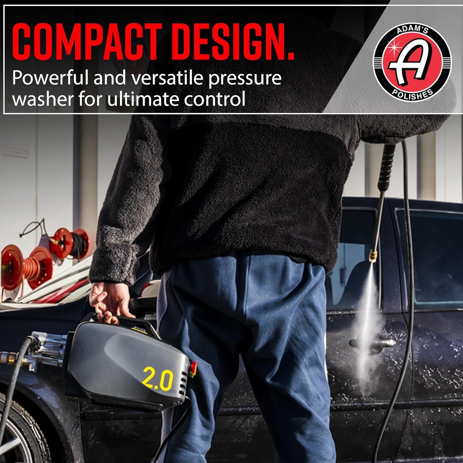 Active Pressure Washer 2.0 & Mega Foam Car Soap (5 Item) Powerful, Lightweight,