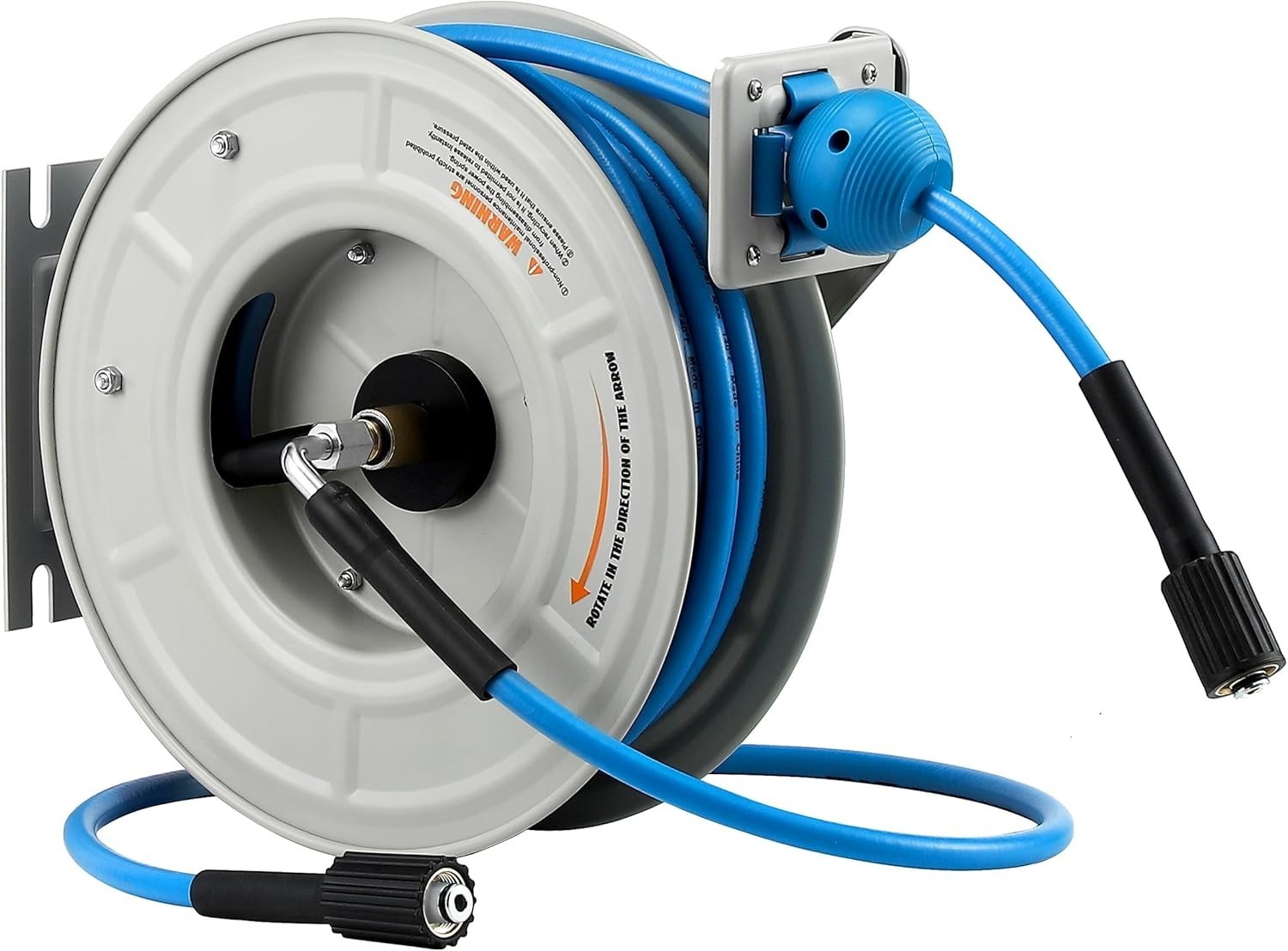 60ft Pressure Washer Hose Reel, Auto Rewind, 3600 PSI Heavy Duty