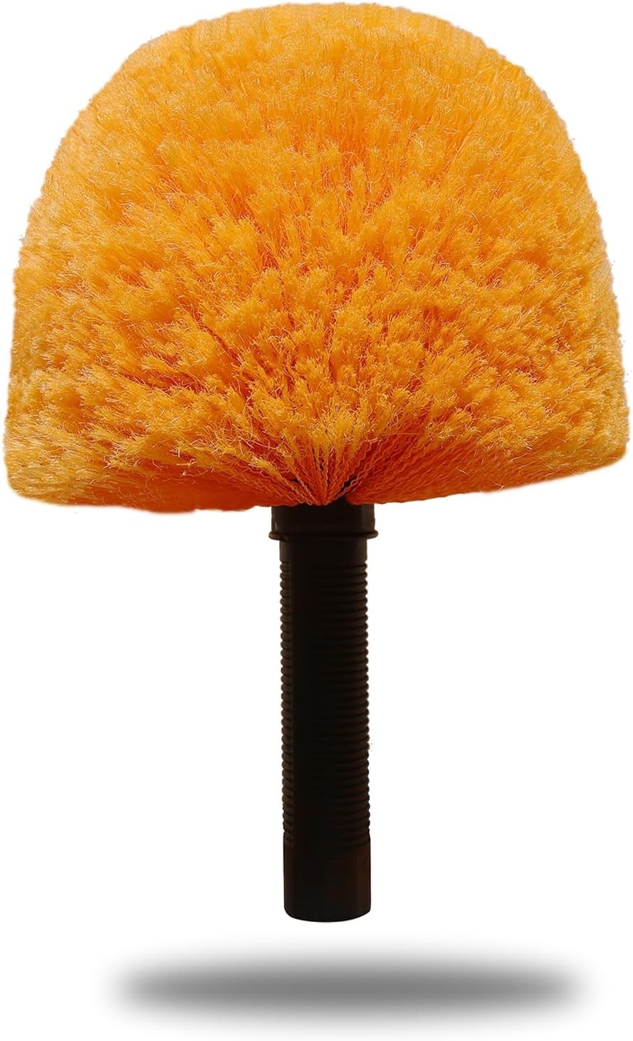 Tonmp Orange Twist-On Cobweb Duster Head Brush, Fits Standard 3/4 inch