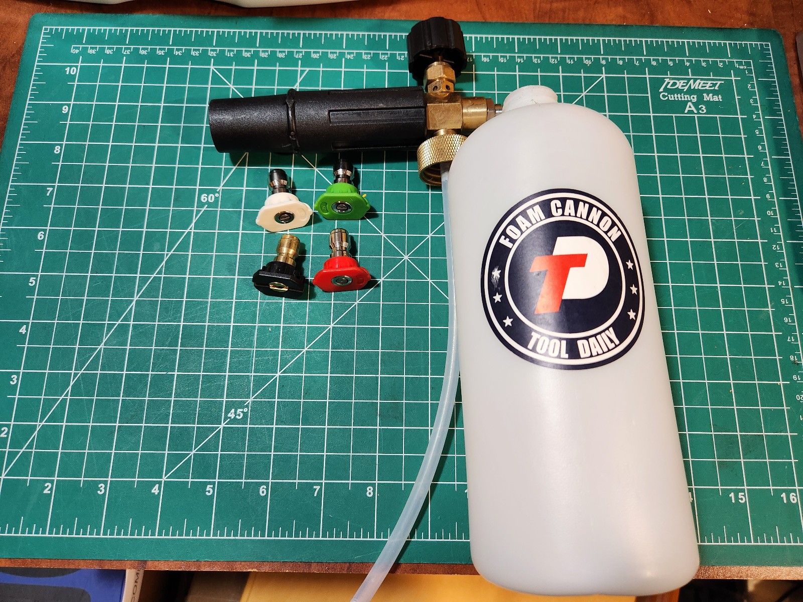 Tool Daily Short Pressure Washer Gun With Foam Cannon, 1/4 Inch Quick detach