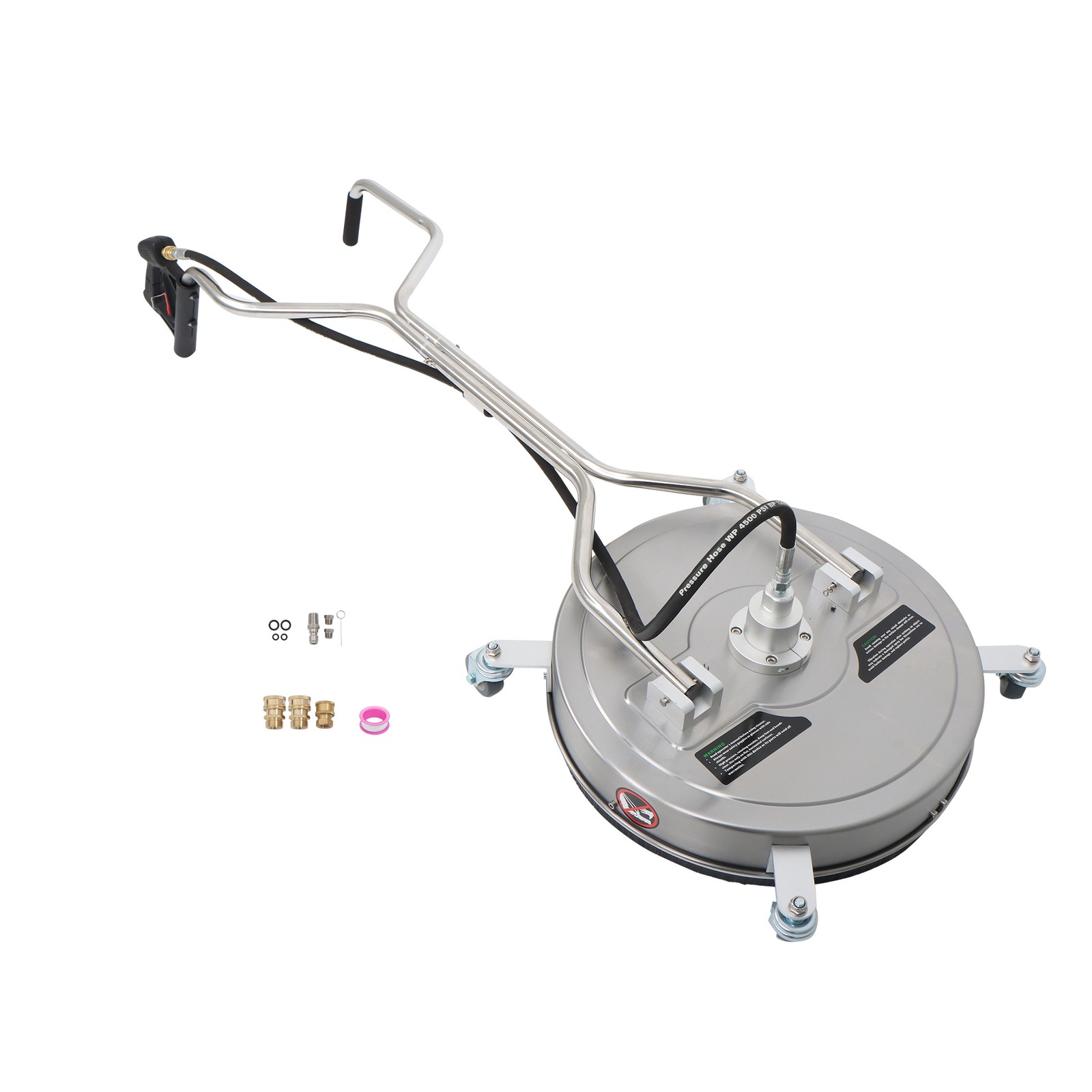 20Inch Pressure Washer Surface Cleaner w/ Handles & Wheels Quick Connect