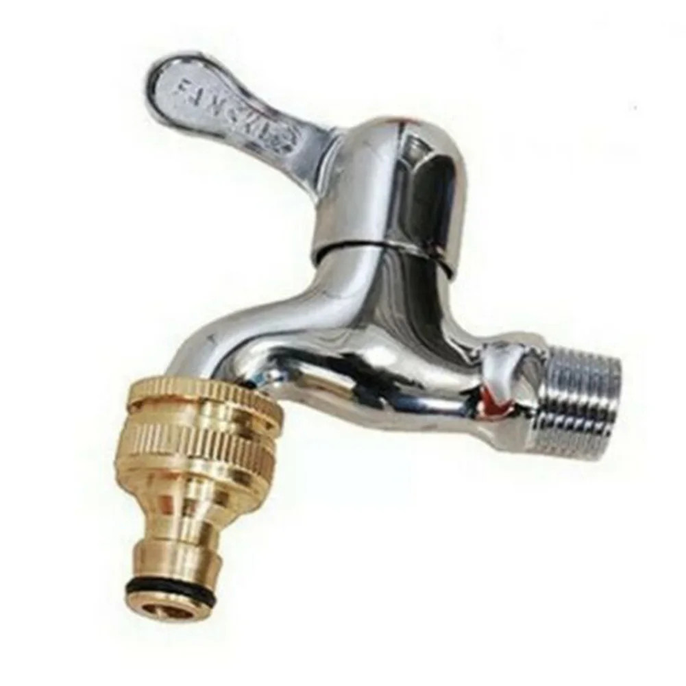 Brass Faucet Tap Connector Mixer Hose Adaptor Quick Connecter 1/2 3/4 Copper Hos