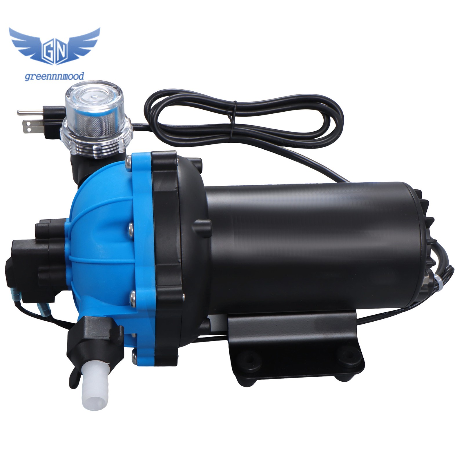 Water Pressure Booster Diaphragm Pump 5-chamber 110V AC for House 80PSI 6GPM