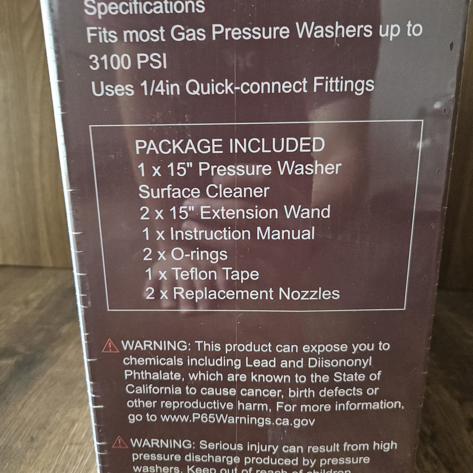 15″ 4000 Psi Pressure Washer Surface Cleaner Stainless Steel Fits Most Brands