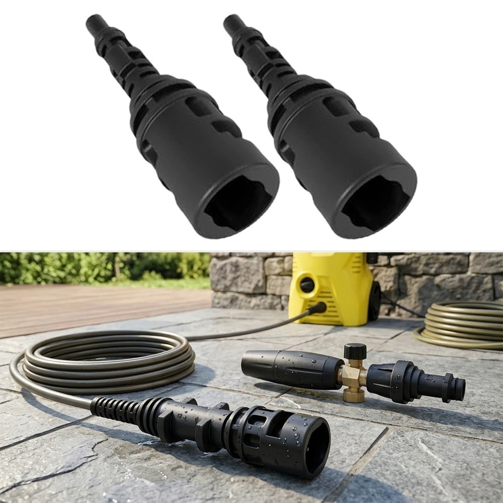 High Pressure Cleaner Adapter Set 2 pcs ABS for Karcher For Lavor Equipment