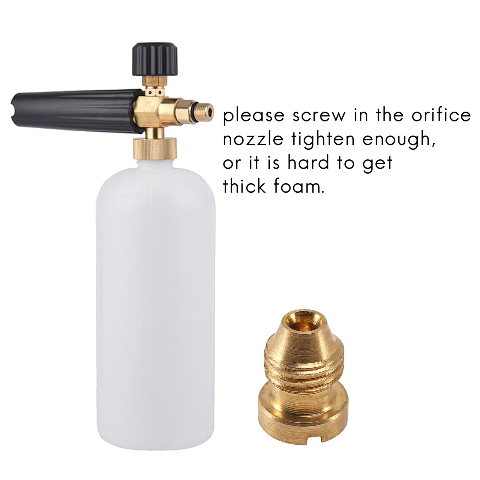 4 Pieces Foam Cannon Orifice Nozzle Tips and 10 Pieces Foam Maker,9649