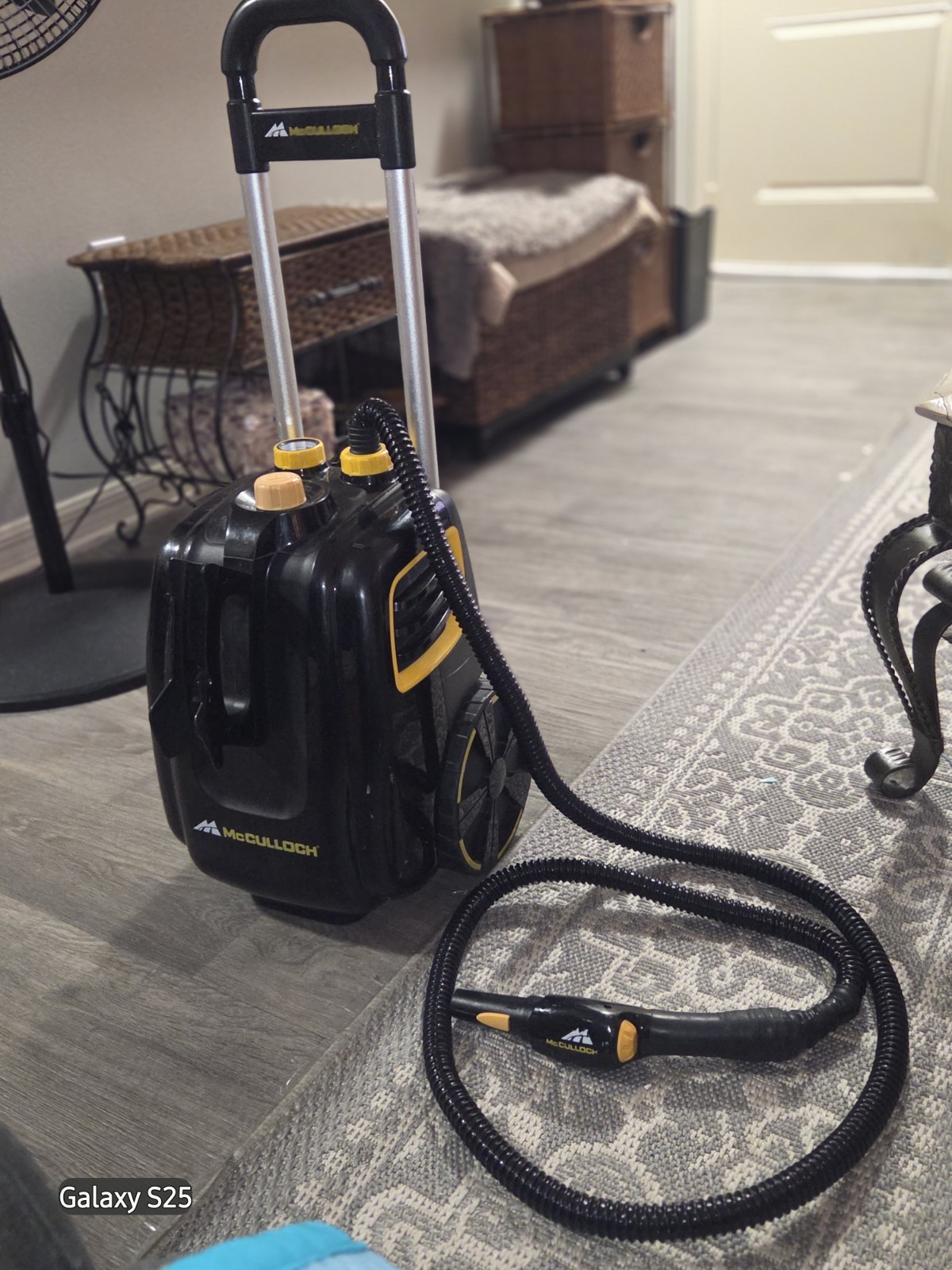 McCulloch Corded Electric Pressure Washer Black/Yellow Integrated Hose Reel