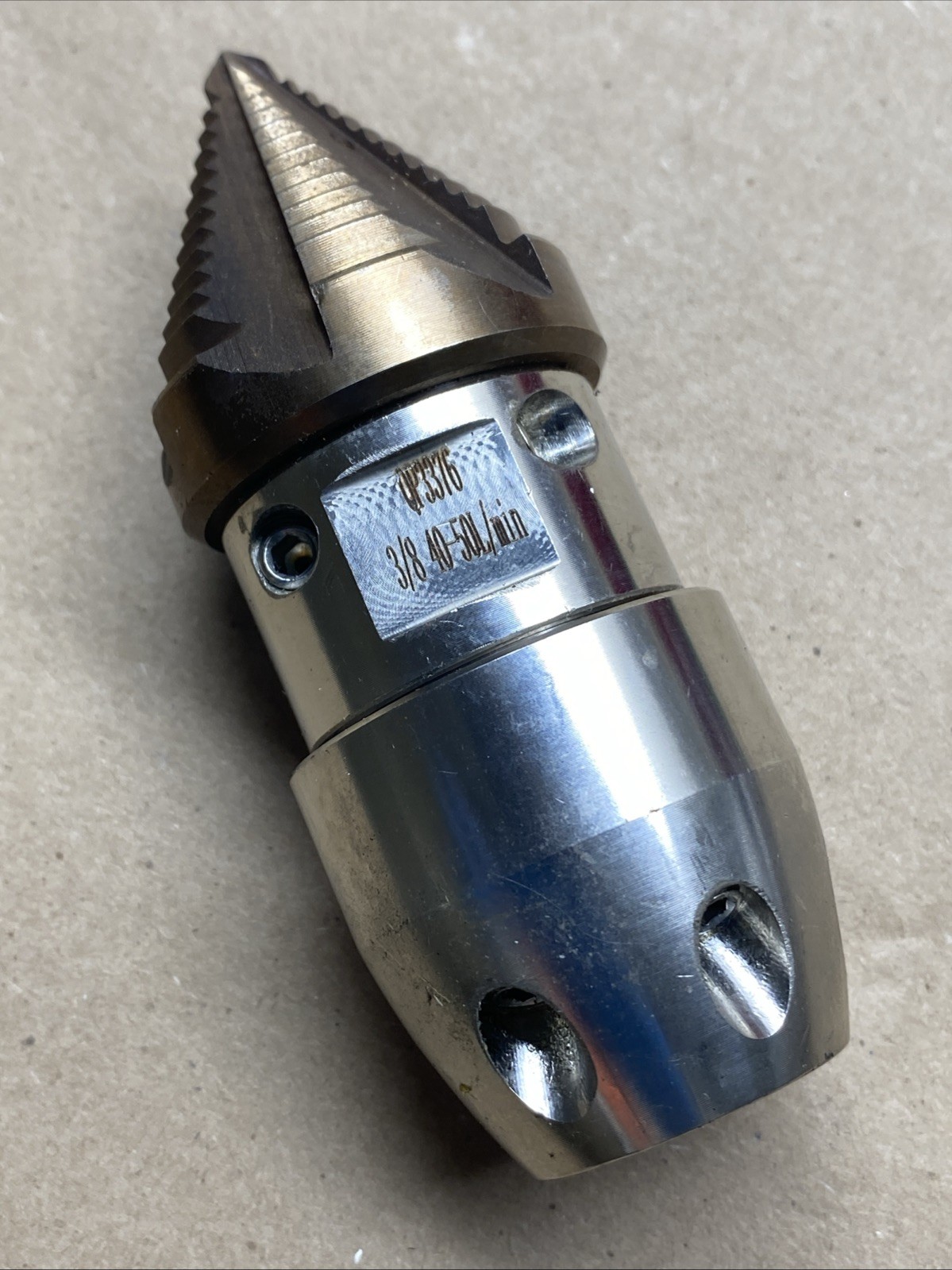 INDUSTRIAL ROTARY NOZZLE HIGH PRESSURE NOZZLE QP3376 3/8″ 40-50L MIN