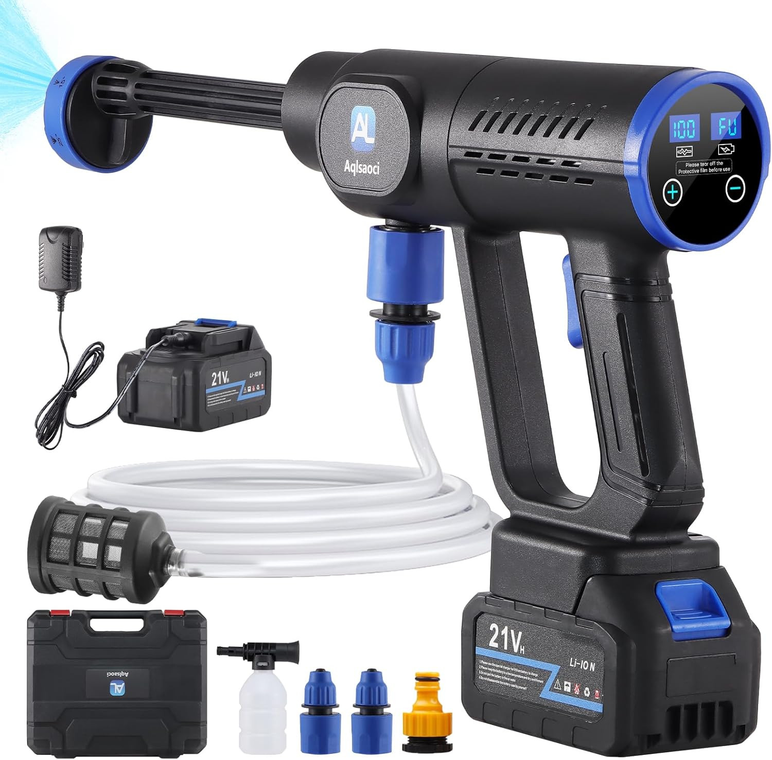 Cordless Portable Cleaning Tools, Brushless Portable Power Machine with LCD Disp