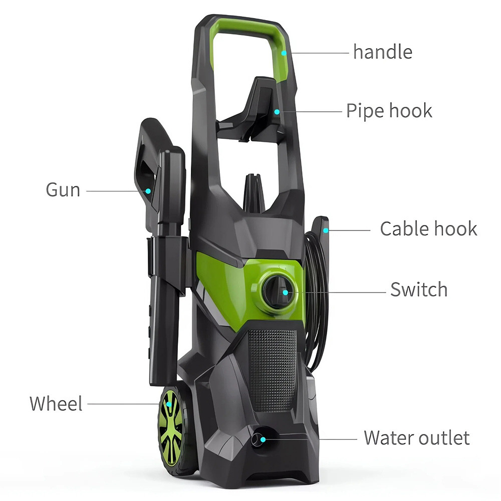 Electric High Pressure Washer 5000PSI 2.5GPM Power Washer With Hose Reel Portabl